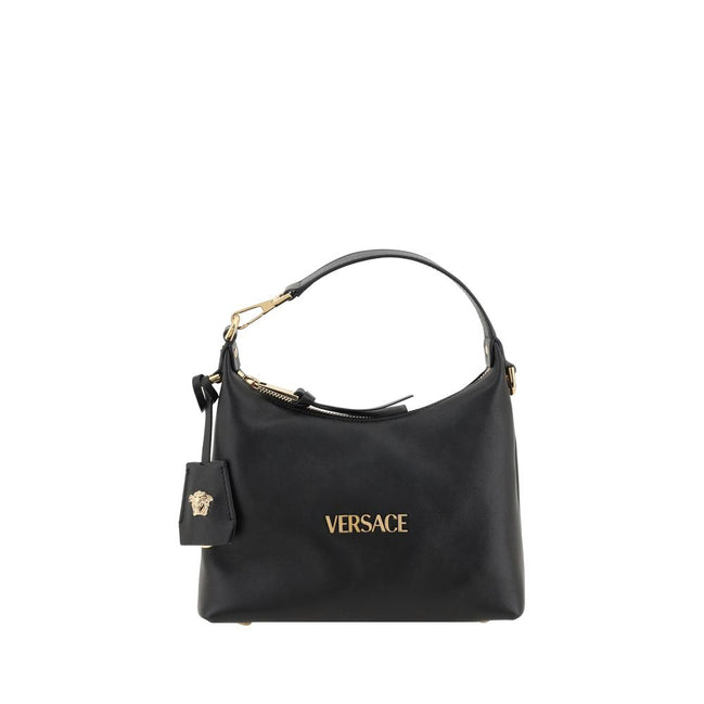 Versace Black Calf Leather Handbag