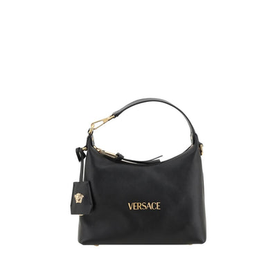 Sac à main Versace en cuir de veau noir Bos Taurus