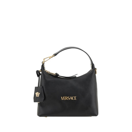 Sac à main Versace en cuir de veau noir Bos Taurus