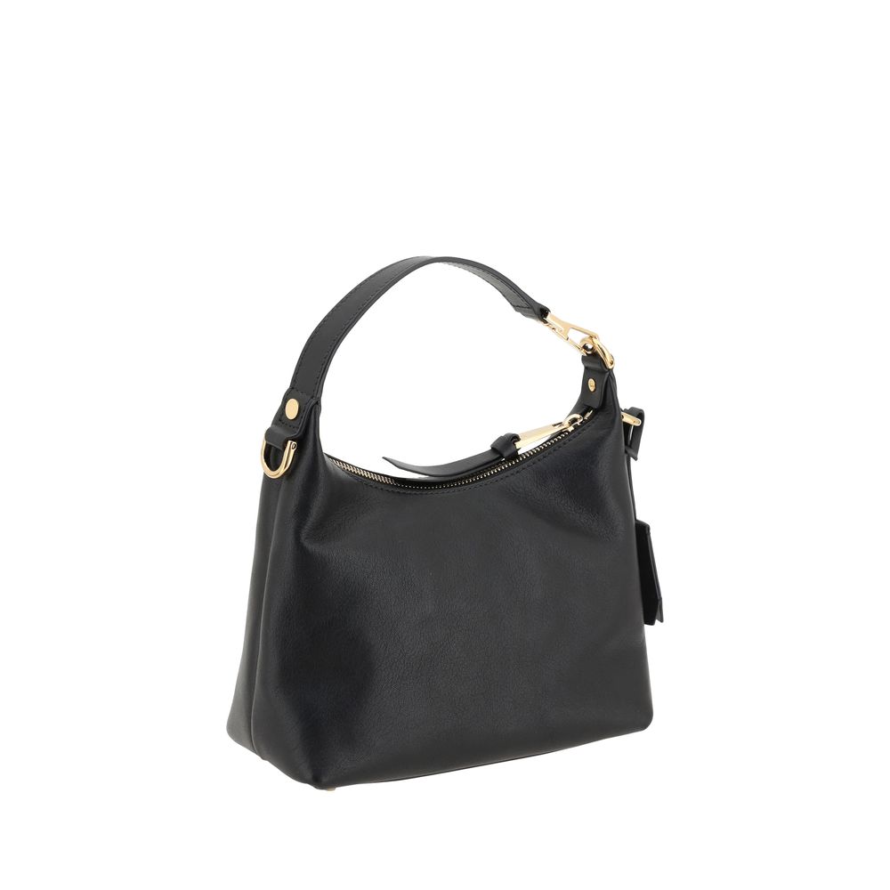 Versace Black Calf Leather Handbag