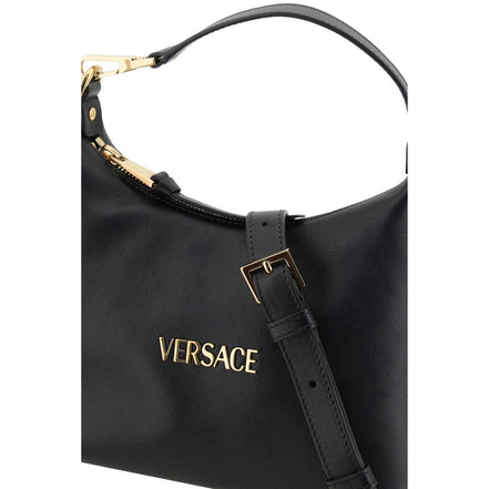 Versace Black Calf Leather Handbag