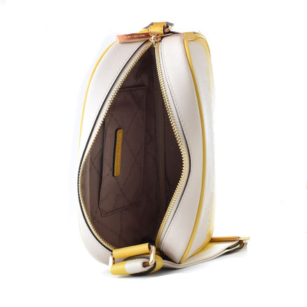 Sac bandoulière bicolore en toile Michael Kors