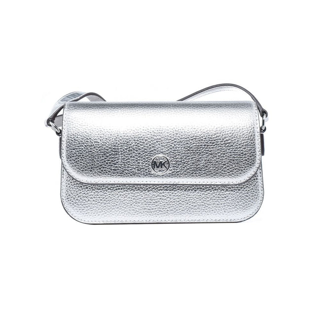 Sac à bandoulière en cuir gris Michael Kors