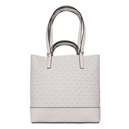 Michael Kors White Leather Tote Bag