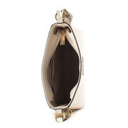Sac bandoulière en toile beige Michael Kors