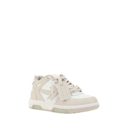 Off-White Beige Low Top Sneakers
