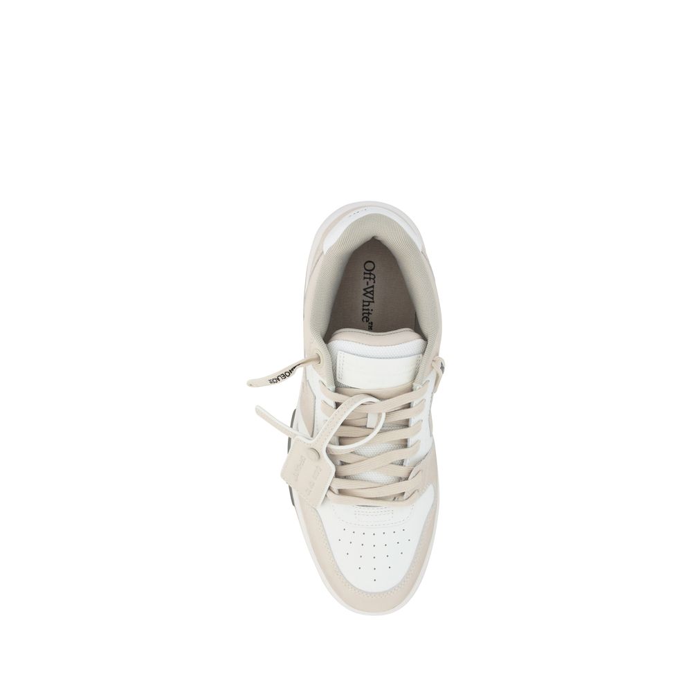 Off-White Beige Low Top Sneakers