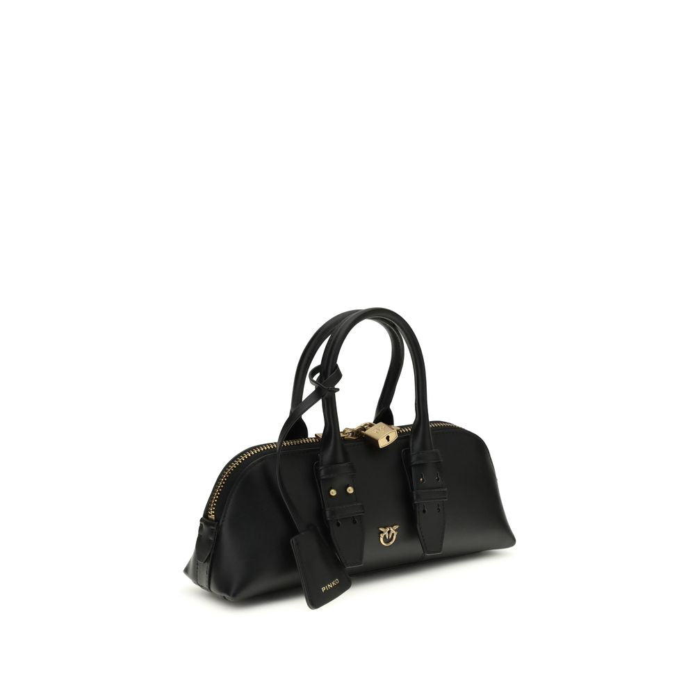 PINKO Black Escape Baguette Handbag
