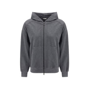 Felpa Brunello Cucinelli in cotone grigio