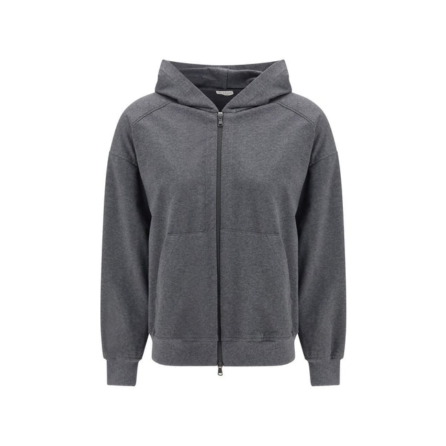 Felpa Brunello Cucinelli in cotone grigio