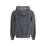 Felpa Brunello Cucinelli in cotone grigio