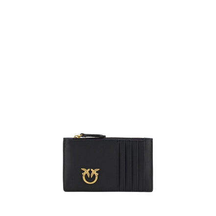 PINKO Black Love Birds Card Holder