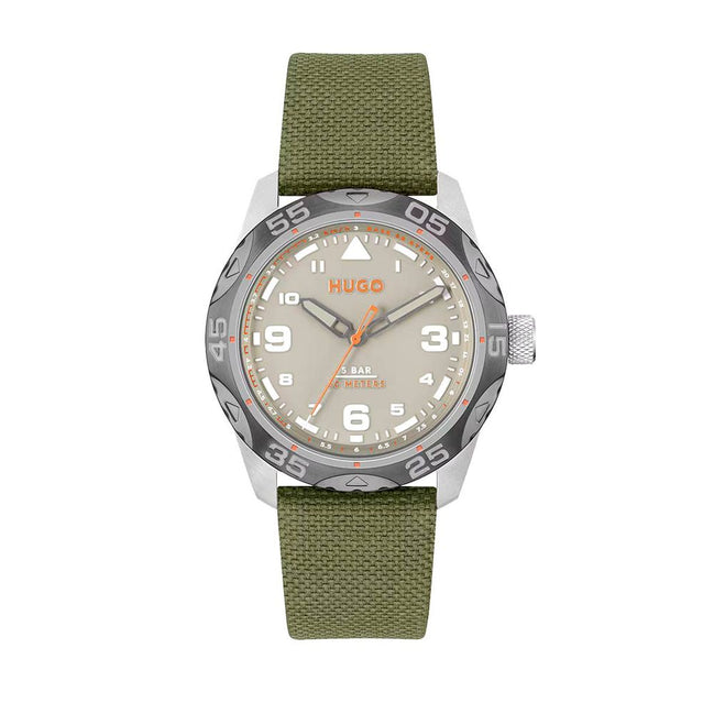Orologio sportivo Hugo Boss in tessuto bicolore