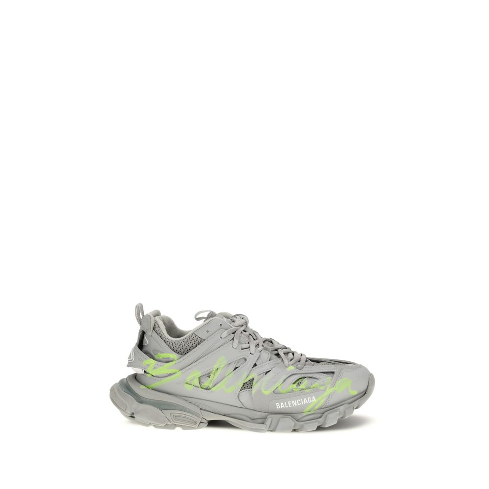 Sneakers sportive Balenciaga in poliestere grigio