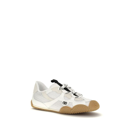 Baskets athlétiques Valentino Garavani en cuir de veau blanc Bos Taurus