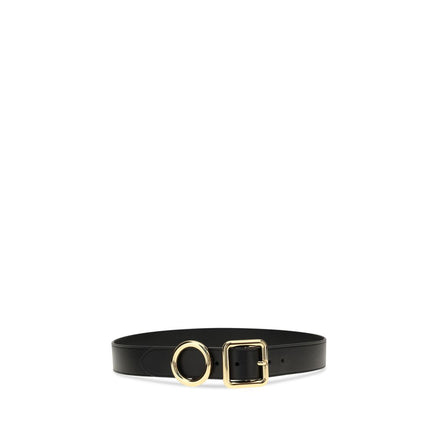 Jacquemus Black Calf Leather Regular Belt