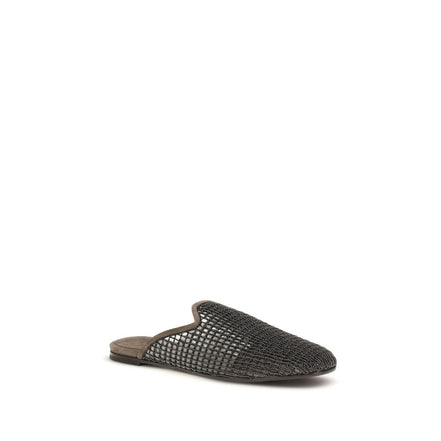 Brunello Cucinelli Grey Mules