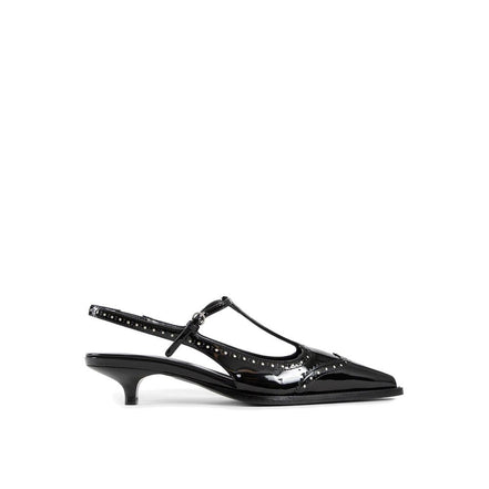 Miu Miu Black Mid Heel Pumps