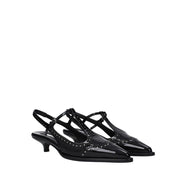 Miu Miu Black Mid Heel Pumps