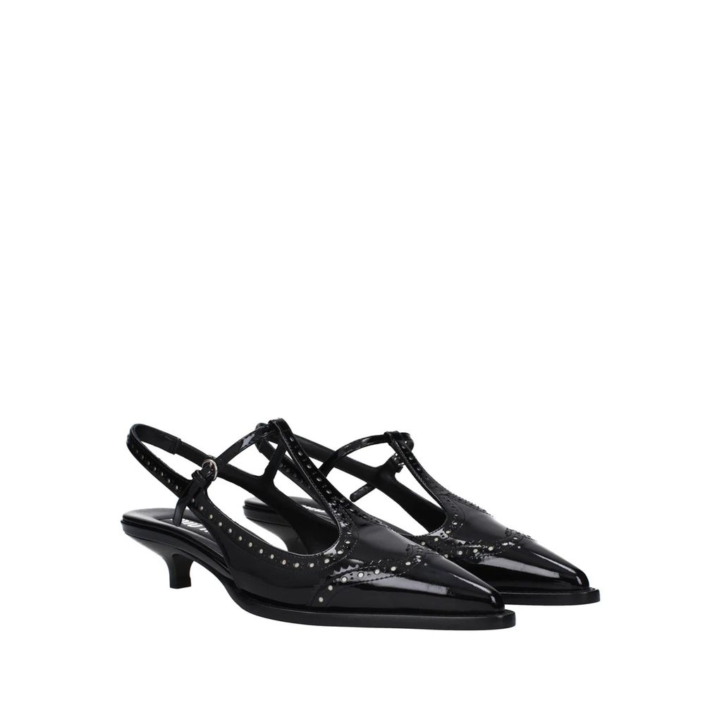 Miu Miu Black Mid Heel Pumps