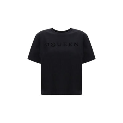 T-shirt en coton noir Alexander McQueen