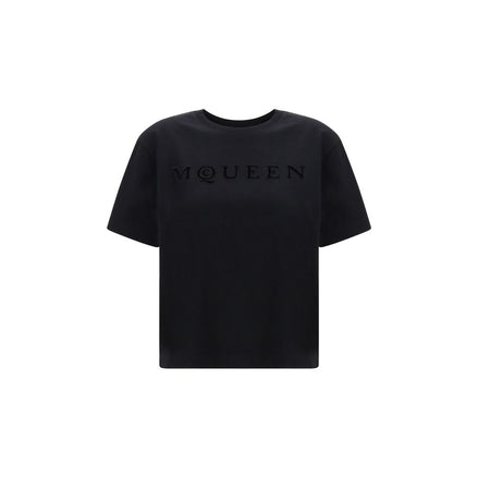 T-shirt en coton noir Alexander McQueen