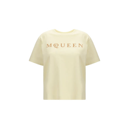 T-shirt bicolore en coton Alexander McQueen