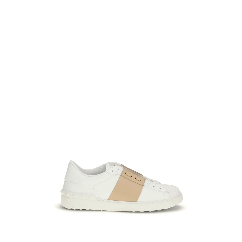 Baskets basses Valentino Garavani en cuir de veau blanc Bos Taurus