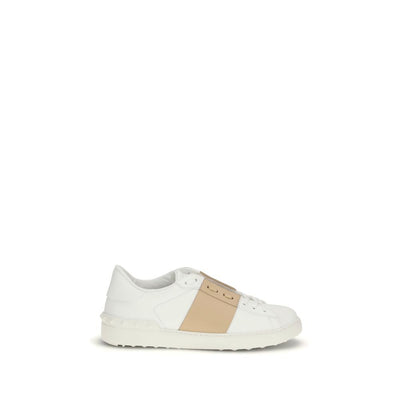 Sneakers basse Valentino Garavani in pelle di vitello bianca Bos Taurus