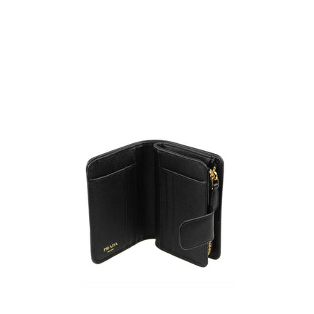 Portafoglio Prada in Nylon Nero