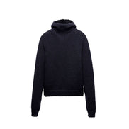 Sweat-shirt en laine bleue Prada