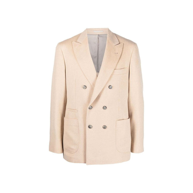 Cappotto Brunello Cucinelli in Lana Beige