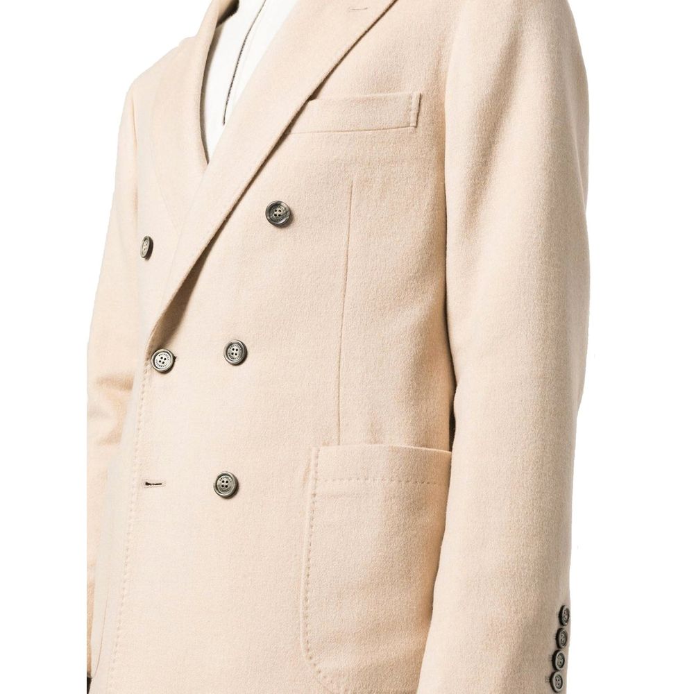 Cappotto Brunello Cucinelli in Lana Beige