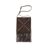 Valentino Garavani Brown Calf Leather Shoulder Bag
