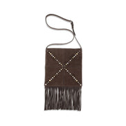 Valentino Garavani Brown Calf Leather Shoulder Bag