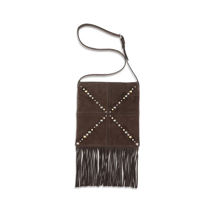 Valentino Garavani Brown Calf Leather Shoulder Bag