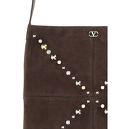 Valentino Garavani Brown Calf Leather Shoulder Bag