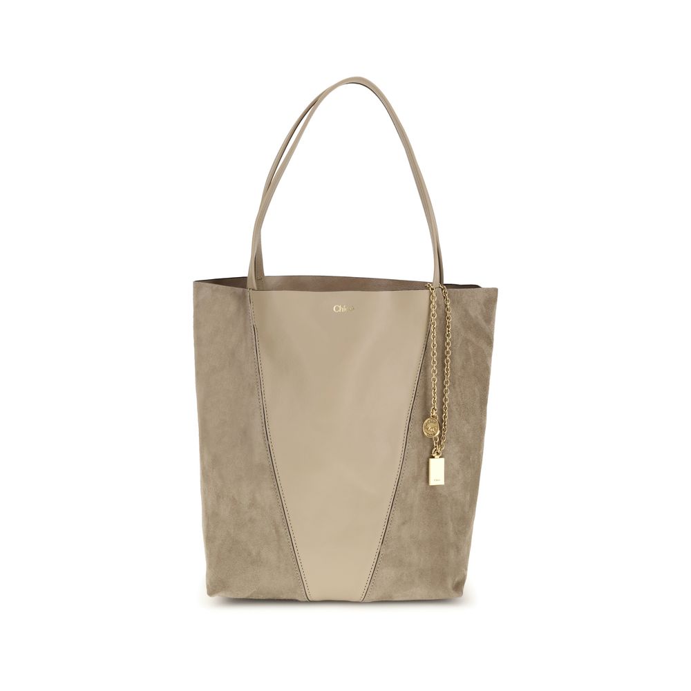 Chloé Beige Calf Leather Shoulder Bag