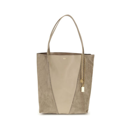 Chloé Beige Calf Leather Shoulder Bag