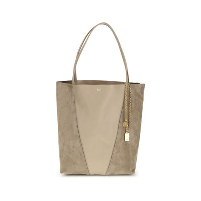 Chloé Beige Calf Leather Shoulder Bag