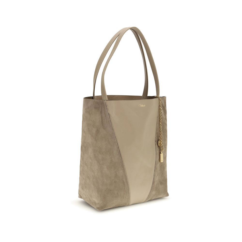 Chloé Beige Calf Leather Shoulder Bag