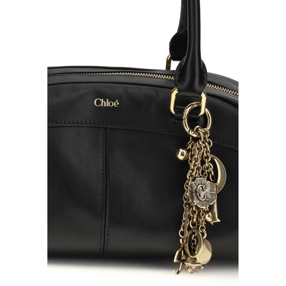 Sac à main Chloé en cuir de veau noir Bos Taurus
