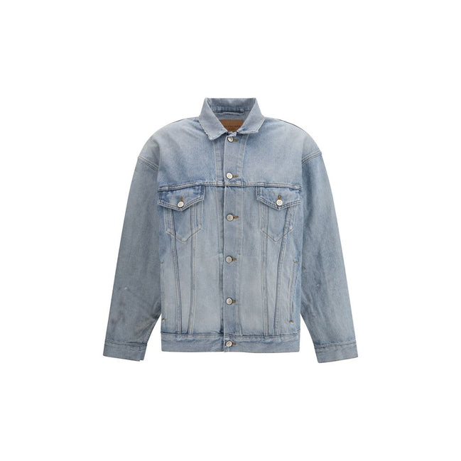 Veste en jean en coton bleu Balenciaga