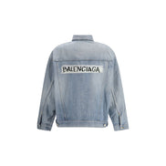 Veste en jean en coton bleu Balenciaga