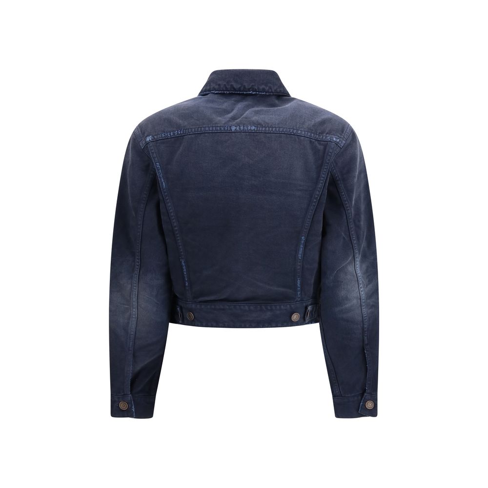 Veste en jean en coton bleu Balenciaga