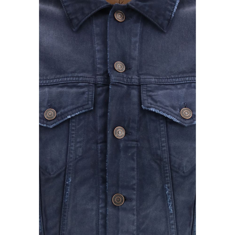 Veste en jean en coton bleu Balenciaga
