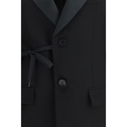 Manteau noir en laine Balenciaga