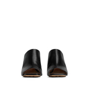 Mules in pelle di agnello nera Bottega Veneta