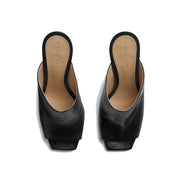 Mules in pelle di agnello nera Bottega Veneta
