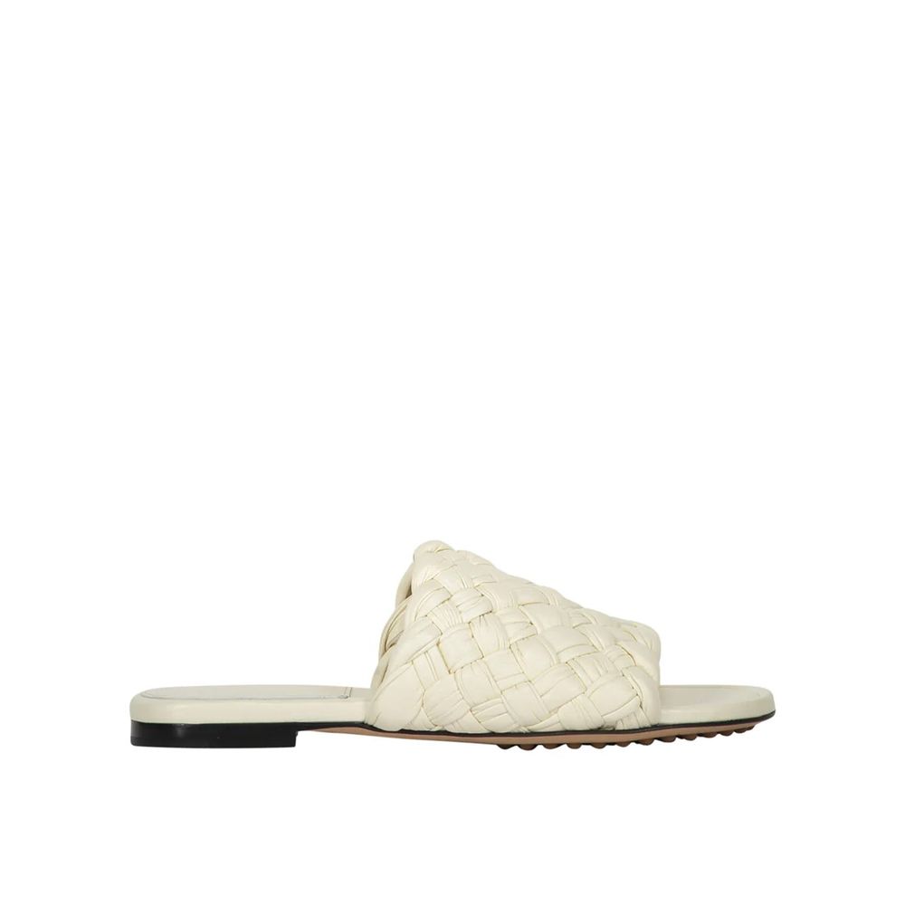 Mules Bottega Veneta in pelle di agnello bianca